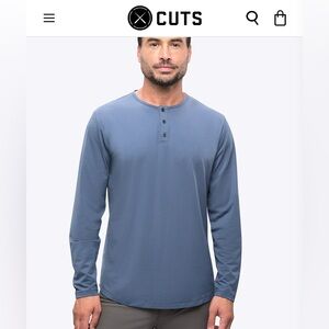 Cuts curve hem Henley
